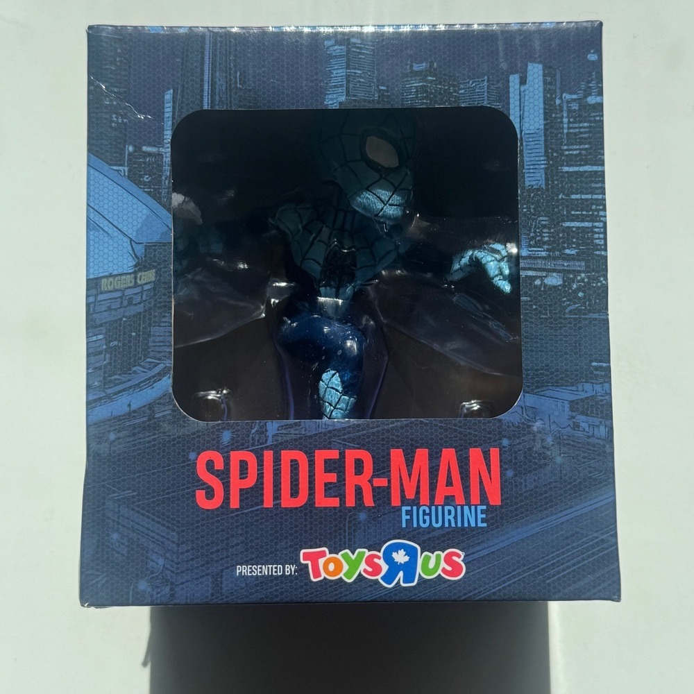 Marvel Spider-Man Toronto Blue Jays Figurine Toys R Us Exclusive 2021 Blue Suit